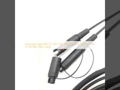 Cabo de remendo blindado da fibra da manutenção programada do SC APC do tubo IP67 para o cabo de FTTA FTTH BBU RRU