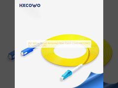 Patch cord de fibra blindada HXCOWO SC/UPC-LC/UPC do revestimento amarelo da manutenção programada