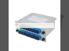 Divisor branco do PLC de FTTH no divisor 1x4 da gaveta da fibra ótica LGX do SC APC/UPC 8 16 32