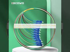 Modo único G657A 0.9mm G652D do SC UPC da trança da fibra ótica da cor de FTTX HXCOWO 12