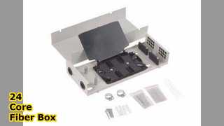 Caixa de fibra para montagem em parede de 24 núcleos