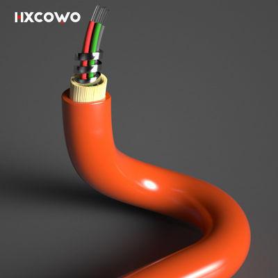 comprar Comprimento personalizado Multimodo 6 Núcleo 12 Núcleo Flexível Espiral de Aço Fibra Óptica Blindada Fabricação em linha