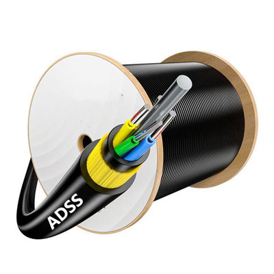 comprar G652D Fiber Optic Overhead Cable 12 24 48 96 Core ADSS Self Supporting Aerial Cable fabricação em linha