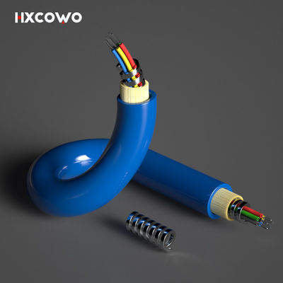 comprar Modo único à prova de pó exterior 2-288 Core Flexível Espiral de aço Fibra blindada de cabo óptico Fabricação em linha