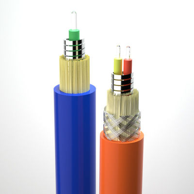 comprar Spiral Armored Fiber Optical Cable 2.0/3.0mm CPR FTTH 1 Core Single Mode Indoor Flexible fabricação em linha