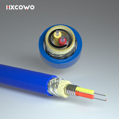 comprar LSZH TPU Flexible Spiral Steel Armored Fiber Optical Cable For Dustproof Function fabricação em linha