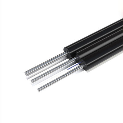 comprar HXCOWO FTTH Outdoor GJYXCH 1 2 4 Core G657A1 Steel Wire Or FRP Black Fiber Optic Drop Cable fabricação em linha