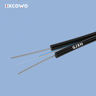 comprar Membro de força metálico interno G657A1 2Core do cabo de fibra ótica GJXH do Internet da velocidade Fabricação em linha