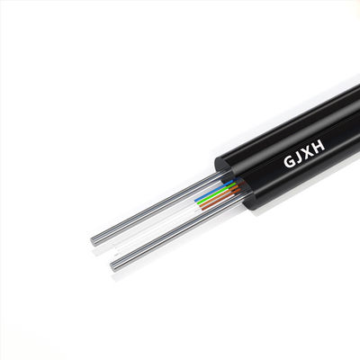 comprar G657A1 G657A2 Indoor Fiber Optic Cable With Steel Messenger 1/2/4/6/8/12Cores fabricação em linha