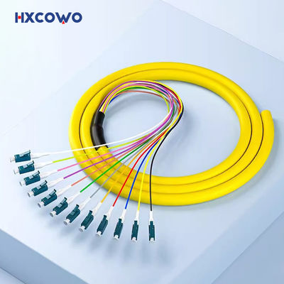 comprar SM G652D G657A 0.9mm Fiber Optic Pigtail 12 Color Fiber Cores LC UPC APC Patch Cord Pigtail fabricação em linha