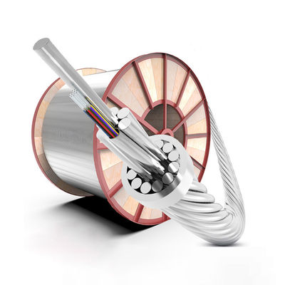 comprar Self Supporting Aerial OPGW Fiber Optic Cable Overhead Optical Ground Wire 48 Core fabricação em linha