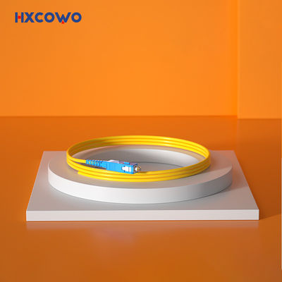 comprar SC/UPC 2mm 9/125 de trança de fibra óptica 1M da manutenção programada para Lan sem fio em HXCOWO Fabricação em linha