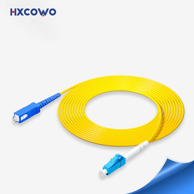 comprar Patch cord de fibra blindada HXCOWO SC/UPC-LC/UPC do revestimento amarelo da manutenção programada Fabricação em linha