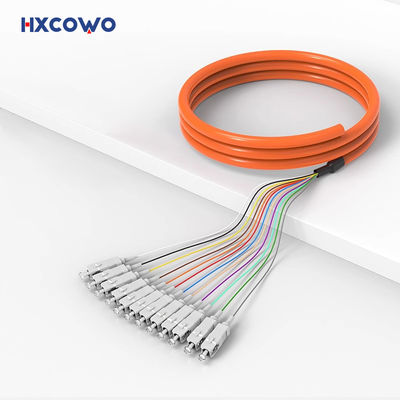 comprar SC alaranjado APC OM1 OM2 OM3 FTTH CATV da trança da fibra ótica da telecomunicação Fabricação em linha