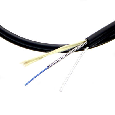 comprar G657A LSZH Aerial Figure 8 Drop Indoor Outdoor Armored Fiber 2-4 Core fabricação em linha