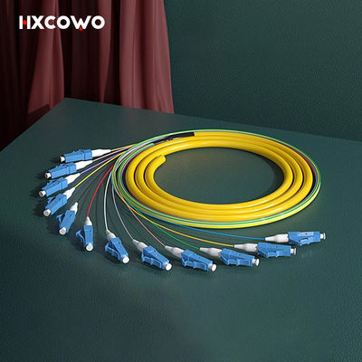 comprar a fibra compatível do único modo da manutenção programada da trança de 4G LC UPC trança o revestimento de 0.9mm LSZH Fabricação em linha