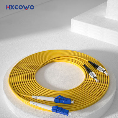 comprar Armored Fiber Cable Patch HXCOWO OM4 LC UPC to FC Duplex Multimode Fiber Optic Cable fabricação em linha