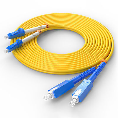 comprar FTTH FTTxFTTB Network LC-SC Multimode Duplex Fiber Optic Cable with Customized Colors fabricação em linha