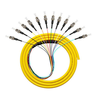comprar 12 Cores 12F 9/125 0.9mm ST Singlemode FTTH Fiber Optic Pigtail Wavelength 1310nm fabricação em linha