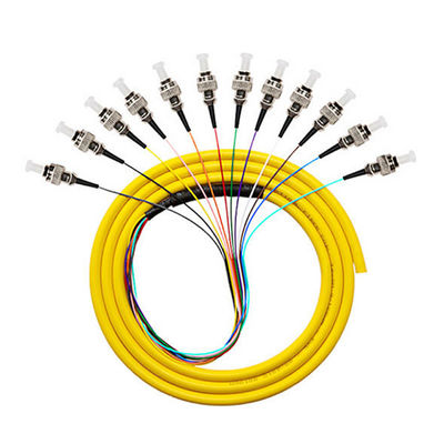 comprar Multimode 50/125 62.5/125 SM 12 Cores Coated Fiber Optic Pigtail for 4g Network Solution fabricação em linha