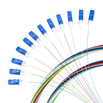 comprar HXCOWO SM G657A 12 Cores Colors LC/APC LC/UPC FTTH Fiber Optic Pigtail for 3G Network fabricação em linha