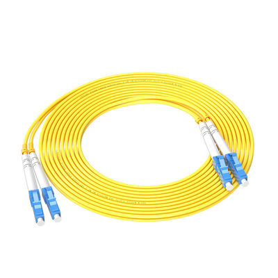comprar Patch de cabo de fibra comum 3m LC-LC 2core 3,0mm por HXCOWO comprimento de onda 850nm/1310nm/1550nm Fabricação em linha