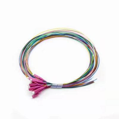 comprar 12 núcleos LC UPC Pigtail de fibra óptica Multimodo G657A1 FTTH Pigtail para conexões de rede Fabricação em linha