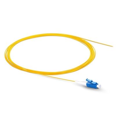 comprar Jaqueta amarela LC UPC Pigtail 2.0mm 1m comprimento cabo de fibra óptica Pigtail Fabricação em linha