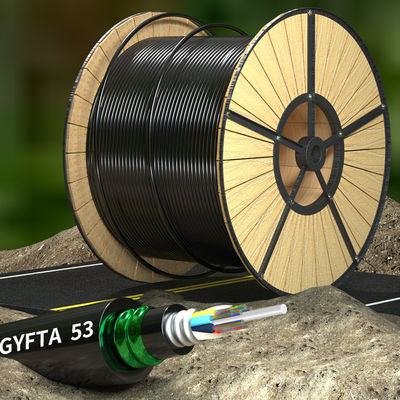 comprar Outdoor 12 Core Armoured Fiber Optic Cable GYFTA53 Armored Optical Cable fabricação em linha