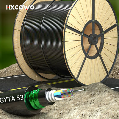 comprar G652D/G657A1/G657A2 Fiber Optic Cable GYTA53 6-288 Core for Telecom Comunication fabricação em linha