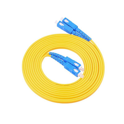 comprar PVC LSZH HXCOWO FTTH 1.6mm 2mm 3mm Duplex SC UPC Jumper 1.5m 3.5m Remendo de cabo de fibra óptica blindado Fabricação em linha