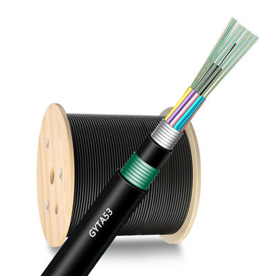 comprar 48 96 144 Core GYTA53 Direct Burial Fiber Optic Cable For Outdoor Networking Discount fabricação em linha