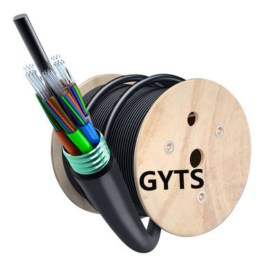 comprar GYTS 24 48Cores Outdoor SM Direct Burial Armored Fiber Optic Cable For Stable Network fabricação em linha