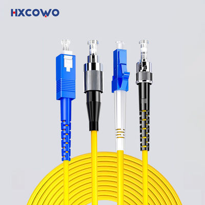 comprar Cabo de remendo ótico da fibra blindada interna dos conectores do ST MTRJ APC/UPC do SC LC FC de HXCOWO 1 Fabricação em linha