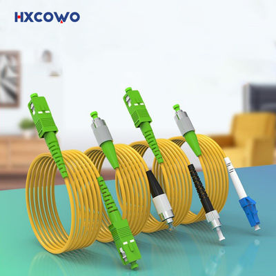 comprar 1core Fiber Optic Patch Cord HXCOWO SC/FC/LC/ST Low Loss APC/UPC 9/125 SM SX 3M G657A fabricação em linha