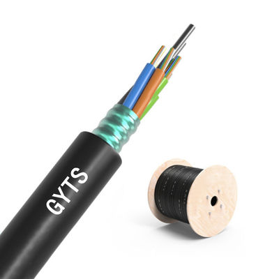 comprar Outdoor Duct and Conduit Customized 2-288 Cores SM MM Armoured GYTS Fiber Optic Cable fabricação em linha