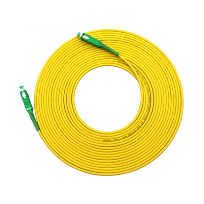 comprar HXCOWO SM G652D 2,0 mm PVC Simplex Fiber Patch Cord em comprimento personalizado com conector SC/APC Fabricação em linha