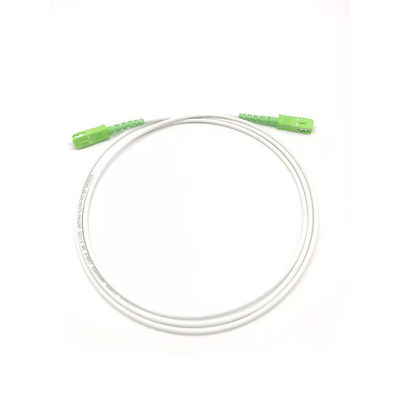 comprar Cabo de remendo blindado branco SC/APC da fibra ótica de G657A 3.0mm LSZH à manutenção programada 9 1F de SC/APC Fabricação em linha