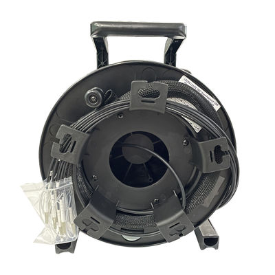 comprar LSZH Jacket Tactical Fiber Optic Cable Black Military Tactical Cable fabricação em linha