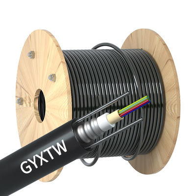 comprar GYXTW Cabos de fibra óptica blindados ao ar livre com sinais de transmissão de dados de rede resistentes à corrosão e com excelentes propriedades mecânicas Fabricação em linha