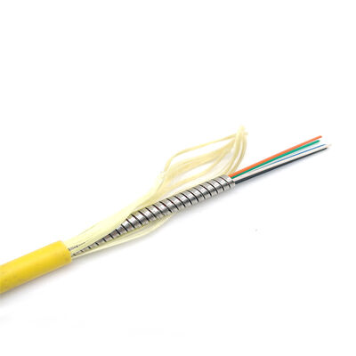 comprar Cabo de Fibra Óptica Blindado em Aço Inoxidável com Fibra G657A2 Antirroedor e Antidobramento para Uso Interno e Externo fabricação em linha
