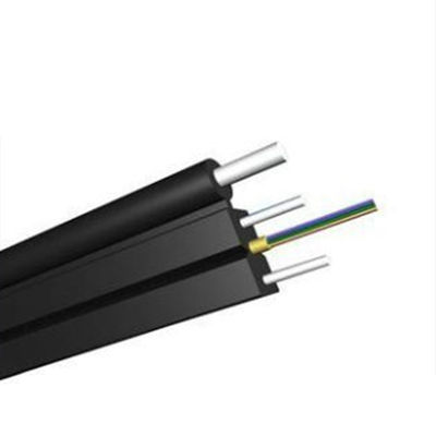 PE Jacket 4 Core GJYXCH FTTH Fiber Drop Cable para redes externas Feito em Dongguan e personalizável
