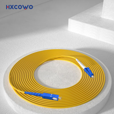 HXCOWO FTTH FTTx FTTB Rede Fibra Óptica LC SC/UPC Óptico 1M Modo Único Núcleo Único 3,0mm Fibra de Cabo Patch