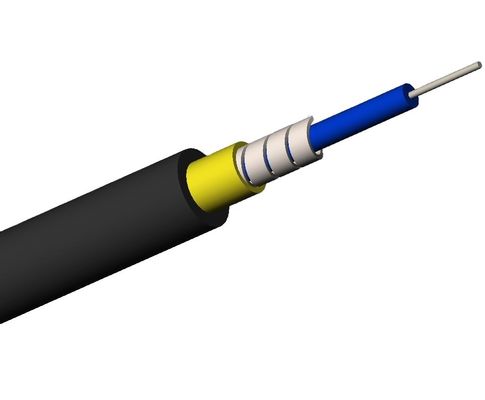Radius de curvatura 10D PVC Encosto exterior Flexível de aço inoxidável Cabos blindados de fibra óptica para as necessidades dos fabricantes