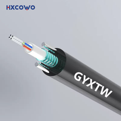 Customized 4 Core Outdoor Armored Fiber Optic Cable G652D G657A