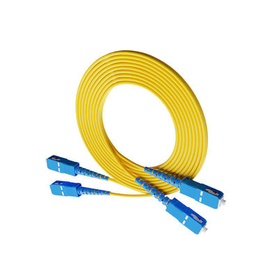 HXCOWO SC UPC Multimodo 3,0 mm cabo duplex de fibra óptica em tipos blindados comuns