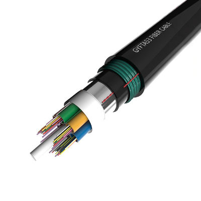 Cabos de fibra óptica de tubo solto blindado exterior com proteção blindada dupla e tipo de fibra G652D/G657A1/G657A2
