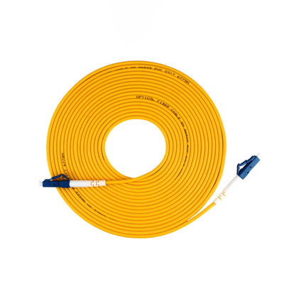 Indoor SM G652D G657A1 G657A2 Simplex 3.0mm LC UPC Fiber Optic Cable Patch for FTTxFTTB