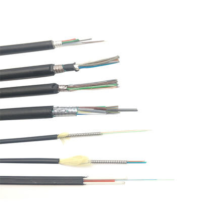Cabo de Fibra Óptica Blindado para Exterior de Comprimento Personalizado com Blindagem de Fita de Aço e Corda de Enchimento Número 5 0 Ideal para Instalações de Rede Externas